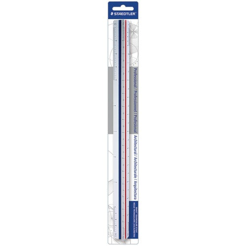 Staedtler 12" Architect Triangular Scale - STD9871831BK