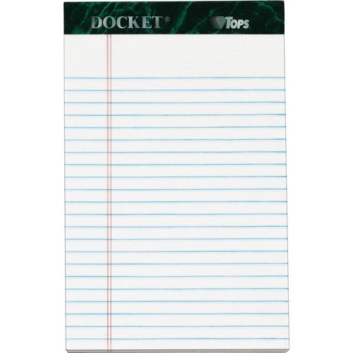 TOPS TOPS Docket Letr - Trim White Legal Pads - Jr.Legal TOP63360