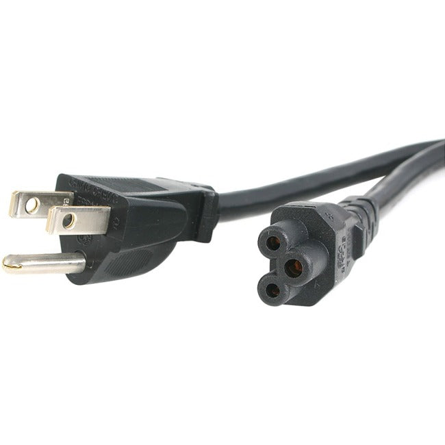 StarTech.com 6 ft Standard Laptop Power Cord - NEMA 5-15P to C5 -Slot Laptop Computer Power Cable - Power cable - IEC 320 EN 60320 C5 (F) - NEMA 5-15 (M) - 6 ft