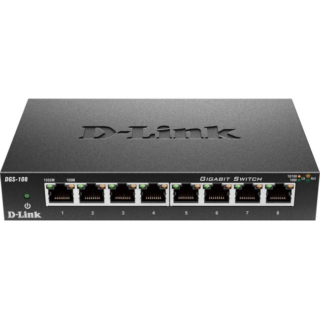 D-Link DGS-108Unmanaged 8-Port 10-100-1000Mbps Switch