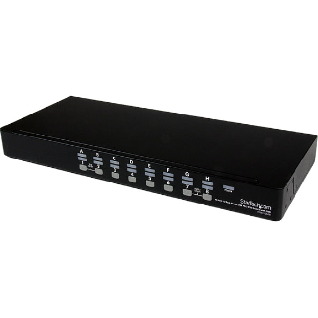 StarTech.com 16 Port 1U Rackmount USB PS-2 KVM Switch with OSD