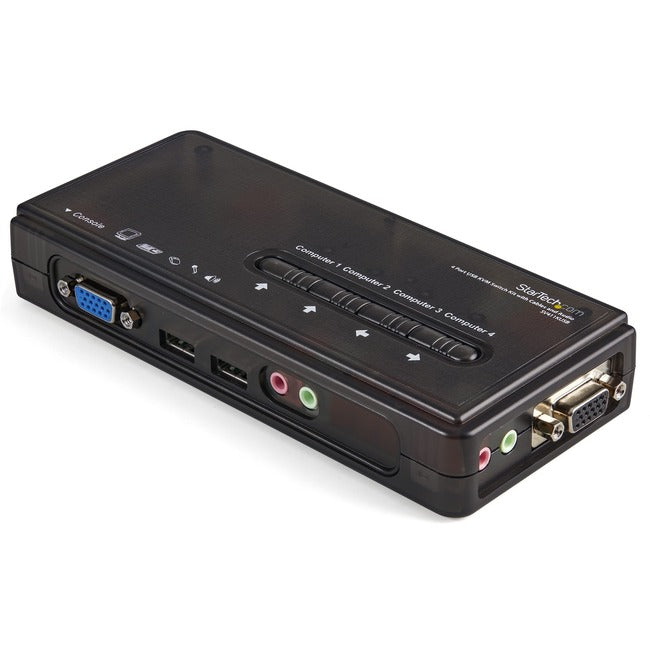 StarTech.com StarTech.com SV411KUSB - KVM - audio switch - USB - 4 ports - 1 local user