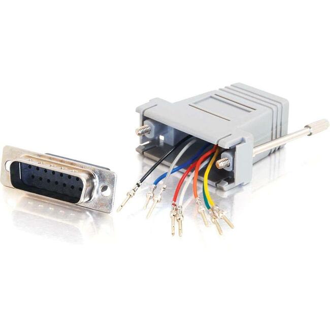 C2G RJ-45-DB-15 Modular Adapter