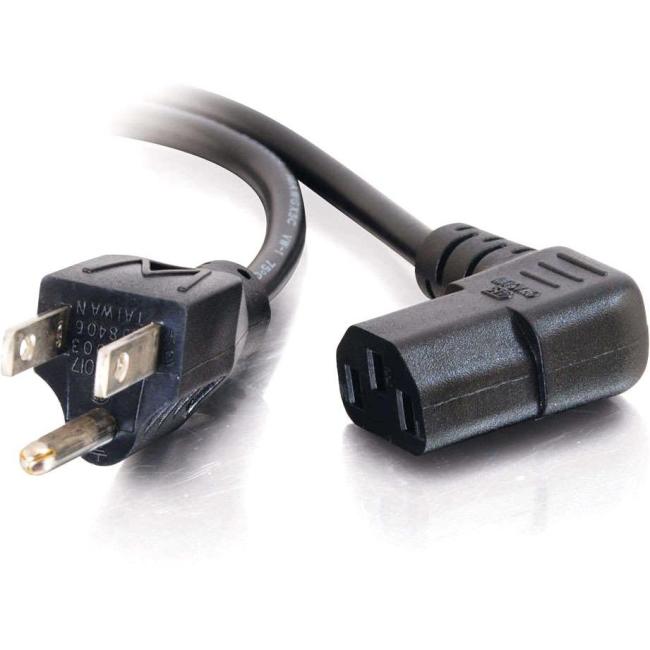 C2G 6ft Universal Right Angle Power Cord