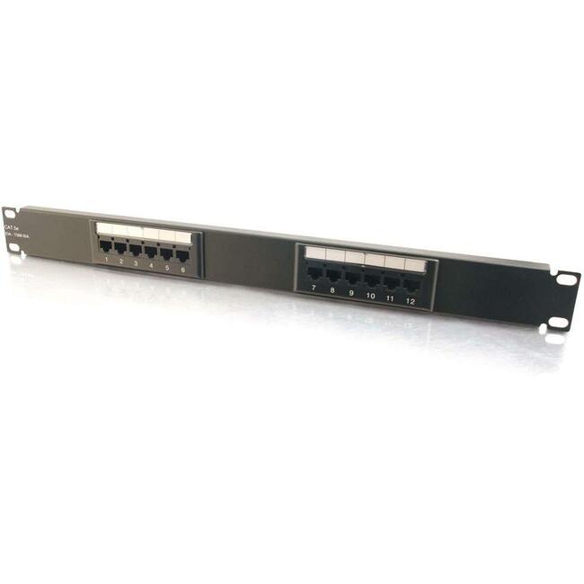 C2G 12-port Cat5e Patch Panel