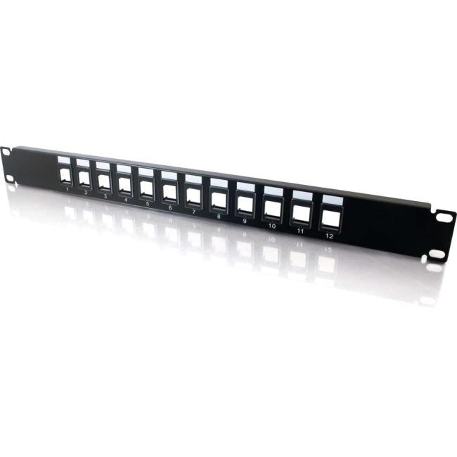 C2G 12 port Blank Keystone-Multimedia Patch Panel