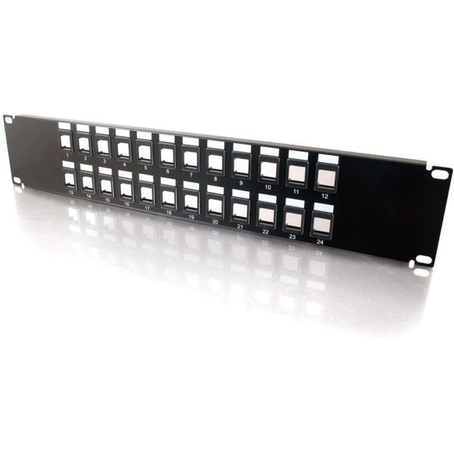 C2G 24 port Blank Keystone-Multimedia Patch Panel