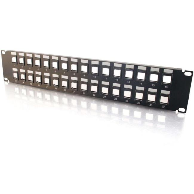 C2G 32 port Blank Keystone-Multimedia Patch Panel