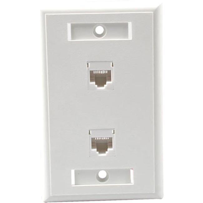 C2G 2 Socket Network Faceplate