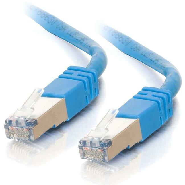 C2G 75 ft Cat5e Molded Shielded Network Patch Cable - Blue