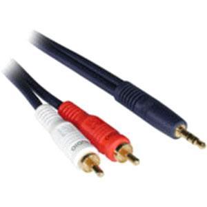 C2G Velocity 3.5mm Stereo Male to Dual RCA Male Y-Cable