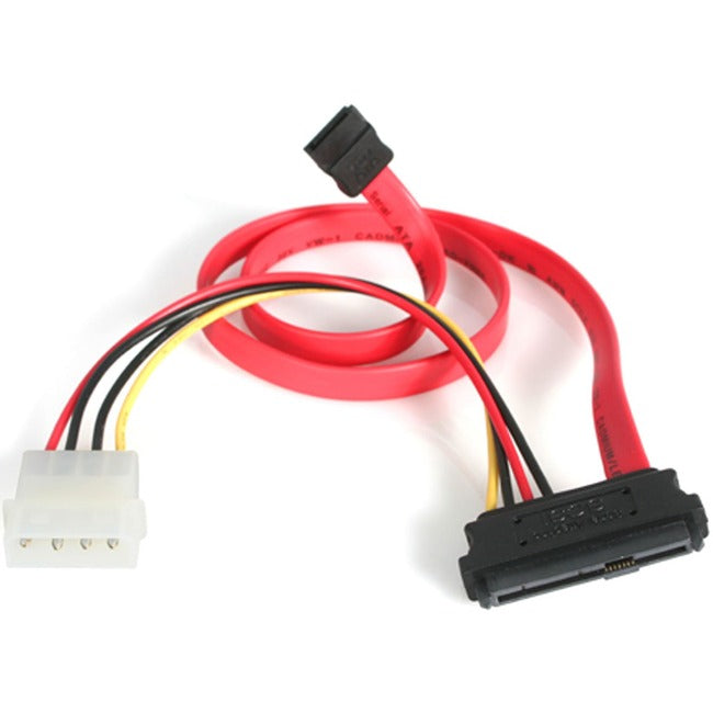 StarTech.com S18in SAS 29 Pin to SATA Cable with LP4 Power