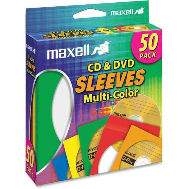 Maxell CD-401 Multi-Color CD & DVD Sleeve