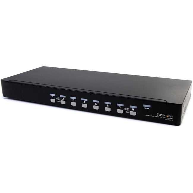 StarTech.com 8 Port Rackmount USB VGA KVM Switch w- Audio