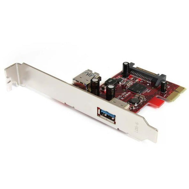 StarTech.com 2 port PCI Express SuperSpeed USB 3.0 Card with UASP Support - 1 Internal 1 External