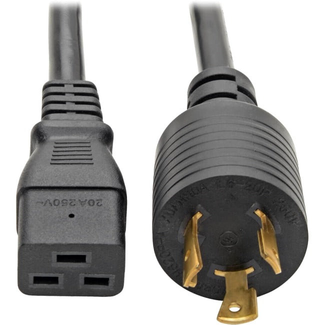 Tripp Lite 10ft Power Cord Extension Cable L6-20P to C19 for PDU-UPS Heavy Duty 20A 12AWG 10'