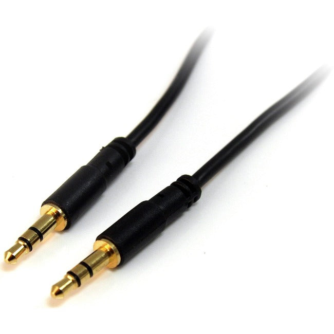 StarTech.com 1 ft Slim 3.5mm Stereo Audio Cable - M-M