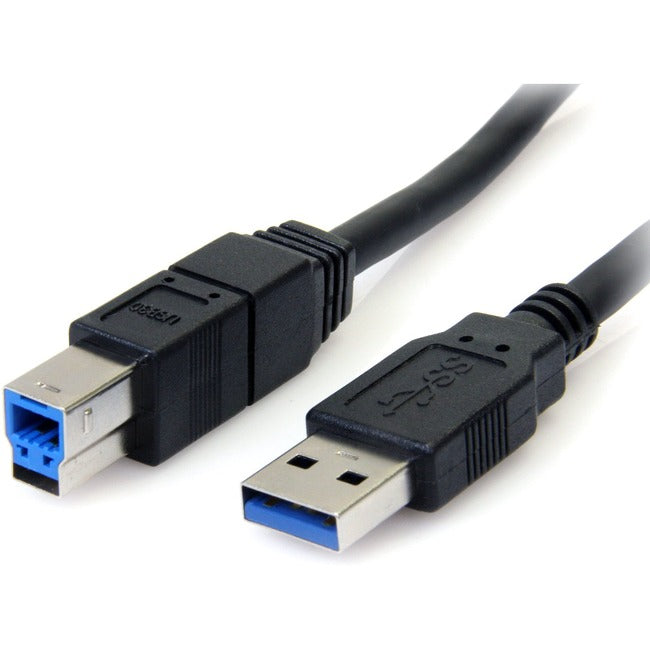 StarTech.com 10 ft Black SuperSpeed USB 3.0 Cable A to B - M-M