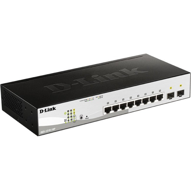 D-Link 10-Port Gigabit Web Smart Switch Including 2 Gigabit SFP Ports