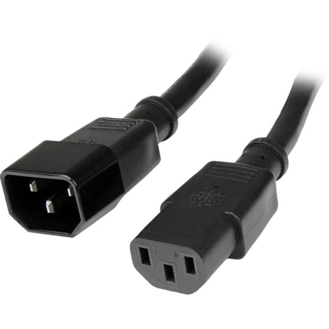 Star Tech.com 3 ft Standard Computer Power Cord Extension - C14 to C13