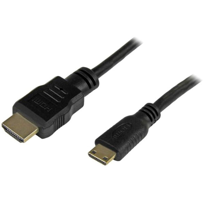 StarTech.com 1 ft High Speed HDMI® Cable with Ethernet- HDMI to HDMI Mini- M-M