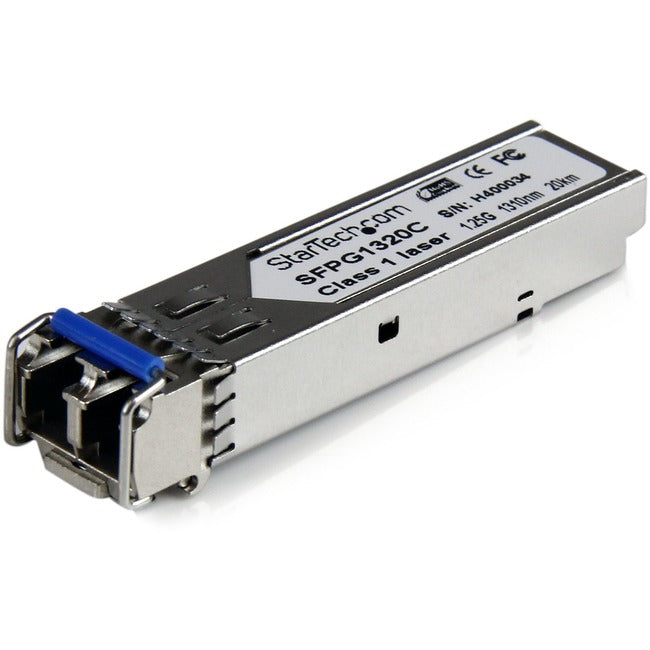 StarTech.com Cisco GLC-LH-SMD Compatible SFP Module - 1000BASE-LH - 1GE Gigabit Ethernet SFP 1GbE Single Mode Fiber SMF Optic Transceiver