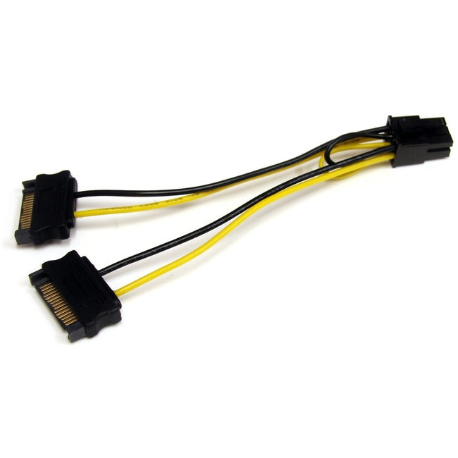 Star Tech.com 6in SATA Power to 6 Pin PCI Express Video Card Power Cable Adapter