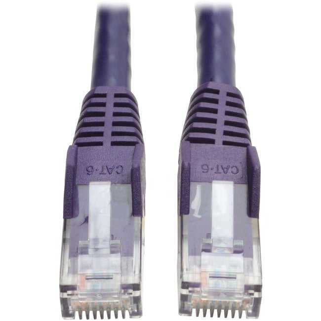 Tripp Lite 10-ft. Cat6 Gigabit Snagless Molded Patch Cable (RJ45 M-M) - Purple