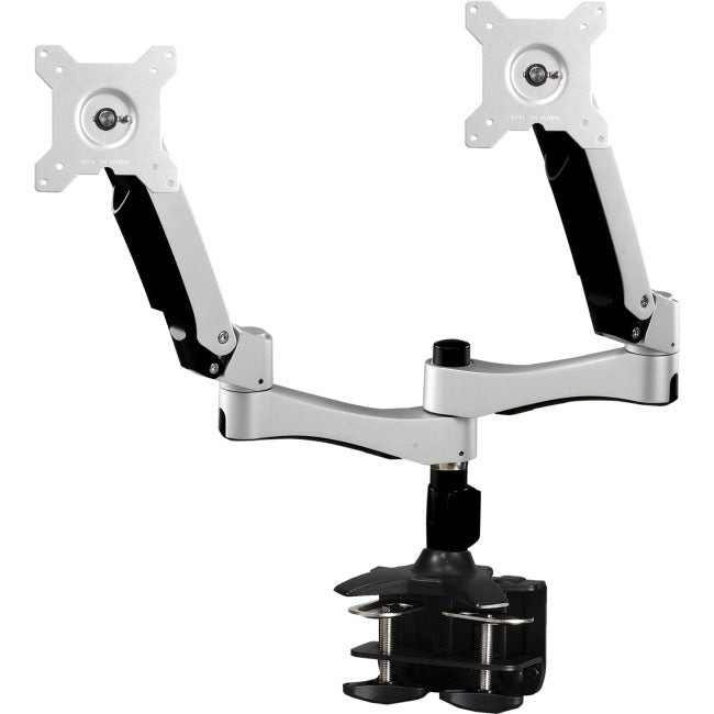 Amer Mounts Dual Articulating Monitor Arm. Supports two 15"-26" LCD-LED Flat Panel Screens