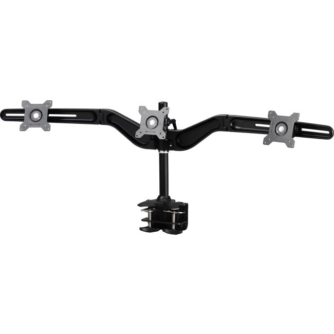 Amer Mounts Clamp Based Triple Monitor Mount for three 15"-24" LCD-LED Flat Panel Screens