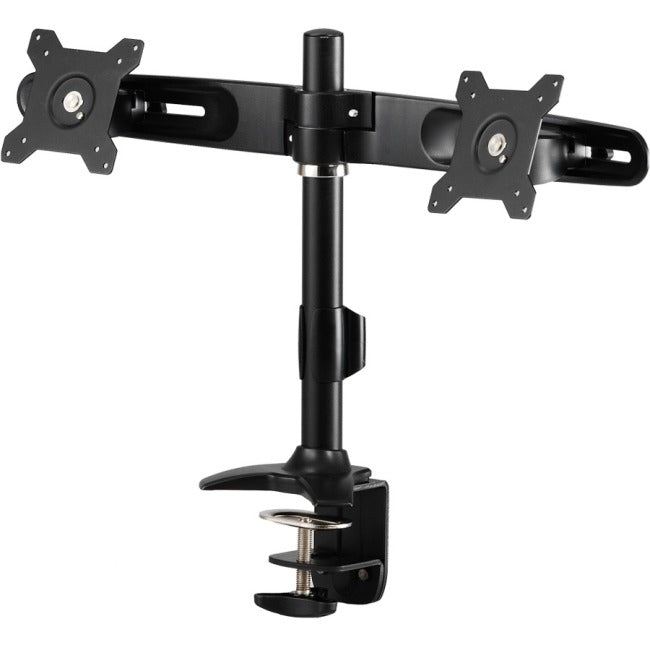 Amer Mounts Clamp Based Dual Monitor Mount for two 15"-24" LCD-LED Flat Panel Screens