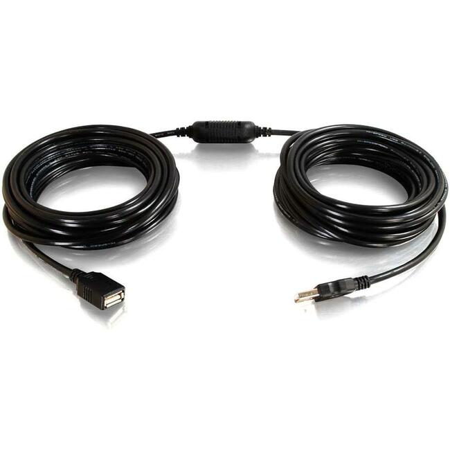 C2G 25ft USB A Male to Female Active Extension Cable (Center Booster Format)