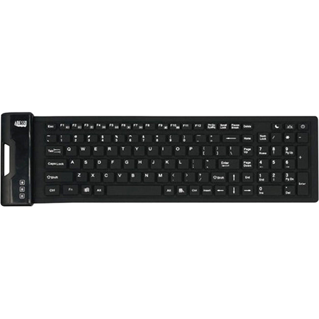 Adesso Antimicrobial Waterproof Flex Keyboard (Compact Size)