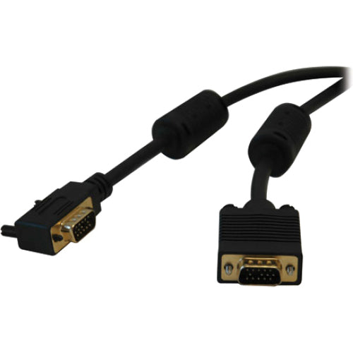 Tripp Lite 25ft VGA Coax Monitor Cable with RGB High Resolution Right Angle HD15 M-M 25'