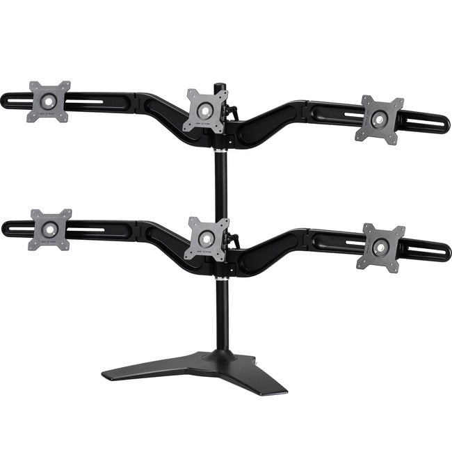 Amer Mounts Stand Based Hex Monitor Mount Up to 24" , 13.2lb monitors