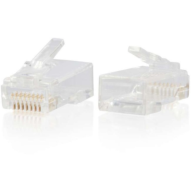 C2G RJ45 Cat6 Modular Plug for Round Solid-Stranded Cable - 25pk