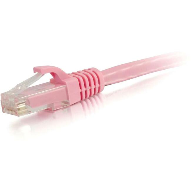 C2G 10ft Cat6 Ethernet Cable - Snagless Unshielded (UTP) - Pink