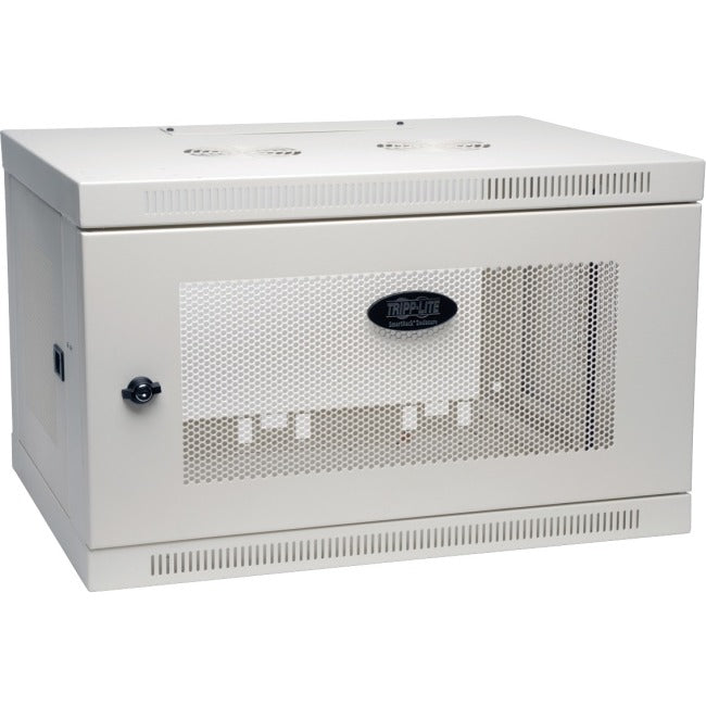 Tripp Lite White SmartRack 6U Wall-Mount Rack Enclosure Cabinet