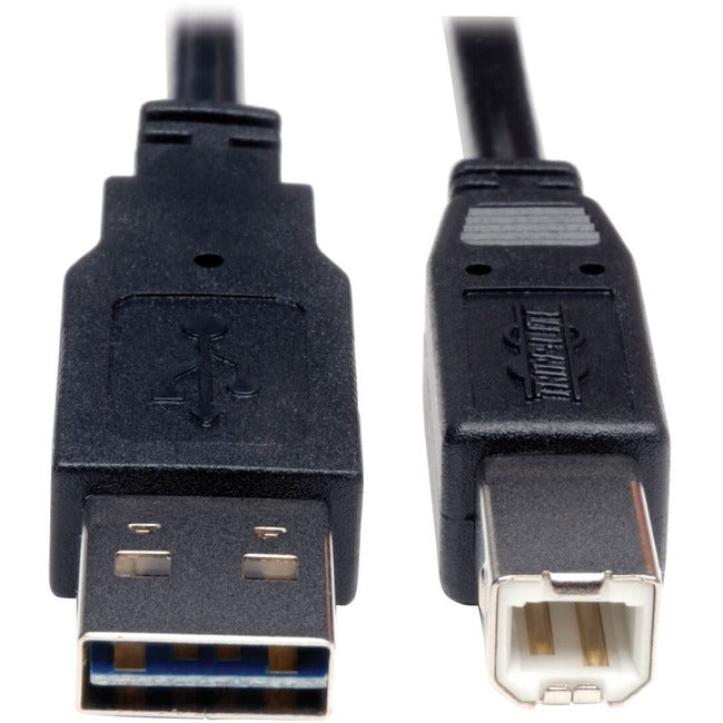 Tripp Lite Universal Reversible USB 2.0 A-Male to B-Male Device Cable - 10ft