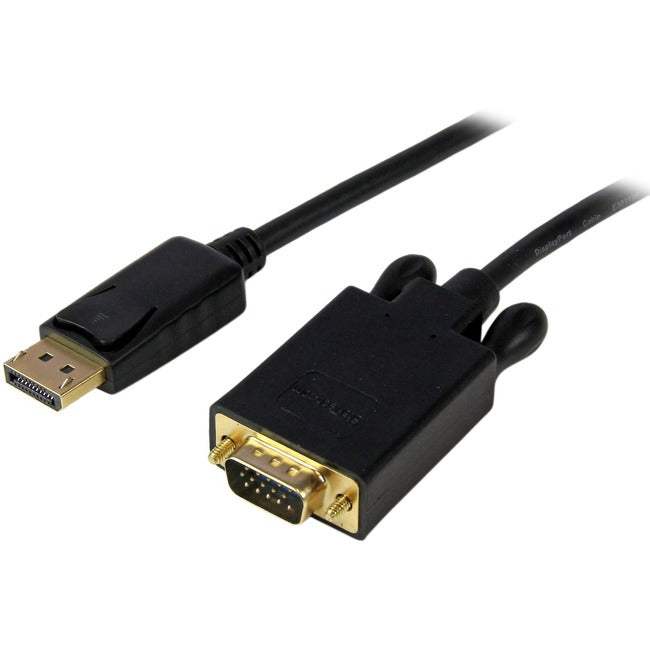 StarTech.com 10ft (3m) DisplayPort to VGA Cable, Active DisplayPort to VGA Adapter Cable, 1080p Video, DP to VGA Monitor Converter Cable