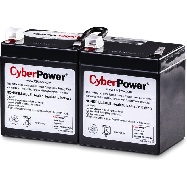 CyberPower RB1270X2A UPS Replacement Battery Cartridge 12V 7AH