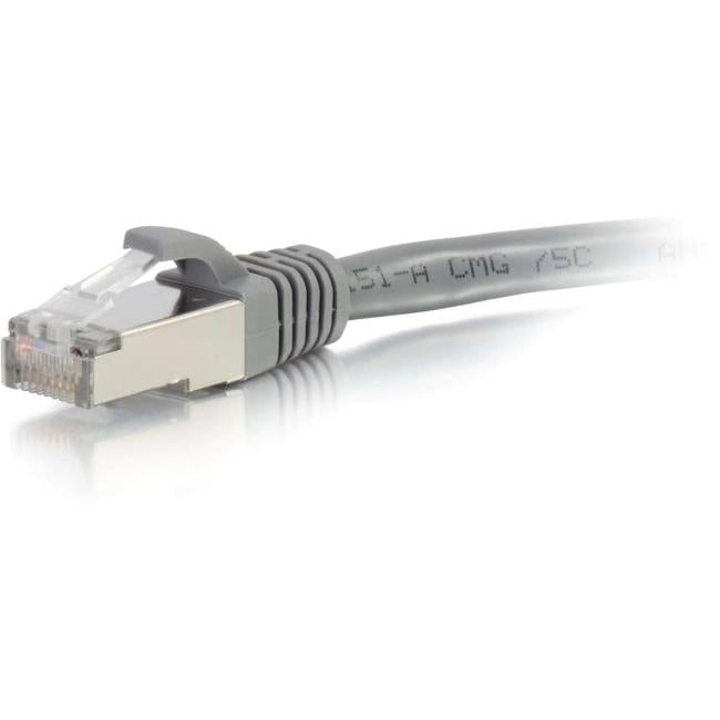 C2G 1ft Cat6 Snagless Shielded (STP) Network Patch Cable - Gray