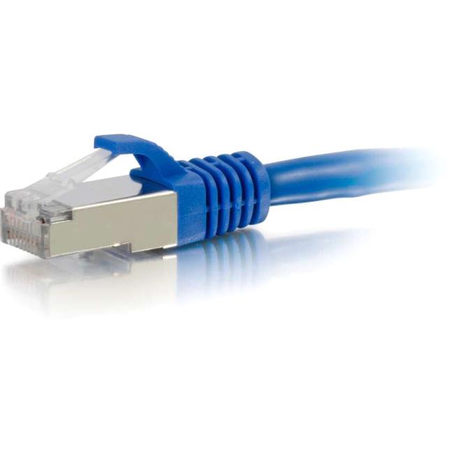 C2G 1ft Cat6 Snagless Shielded (STP) Network Patch Cable - Blue