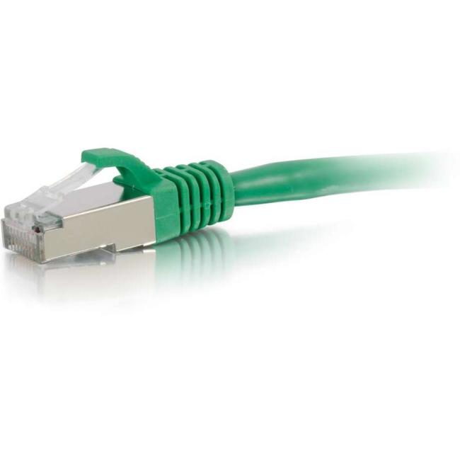 C2G 2ftCat6 Snagless Shielded (STP) Network Patch Cable - Green