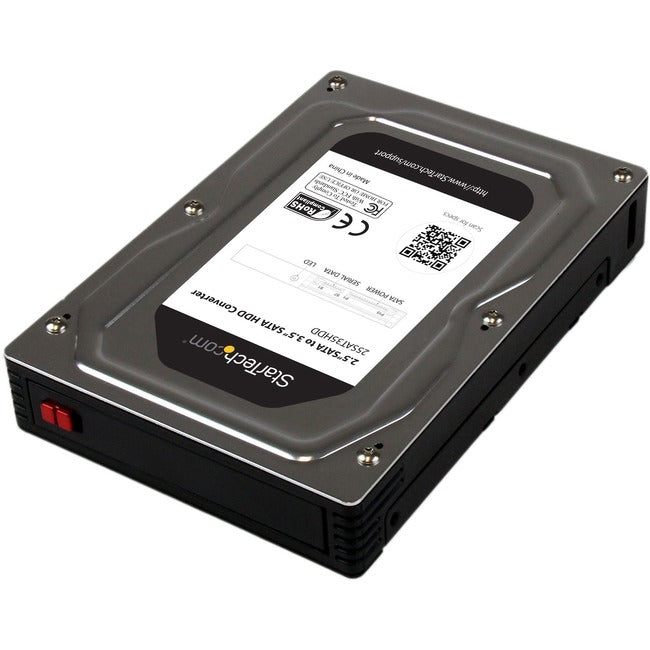 StarTech.com 2.5" to 3.5" SATA Aluminum Hard Drive Adapter Enclosure with SSD - HDD Height up to 12.5mm