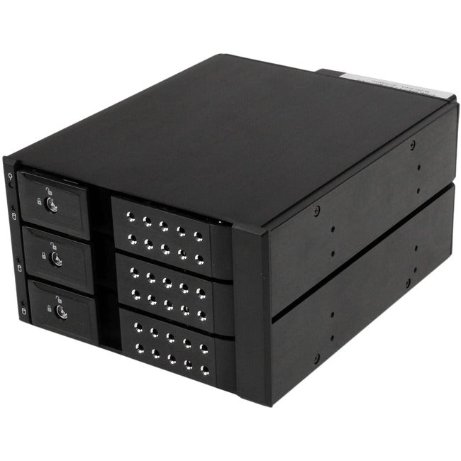 StarTech.com 3 Bay Aluminum Trayless Hot Swap Mobile Rack Backplane for 3.5in SAS II-SATA III - 6 Gbps HDD