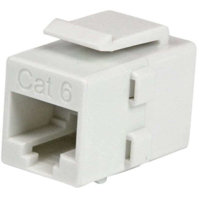 StarTech.com White Cat 6 RJ45 Keystone Jack Network Coupler - F-F