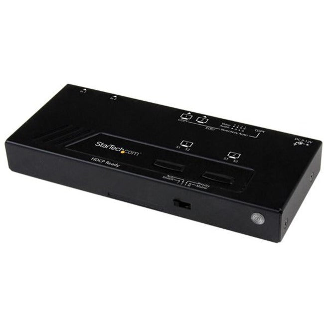 StarTech.com 2X2 HDMI Matrix Switch w- Automatic and Priority Switching - 1080p