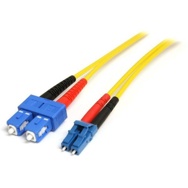 StarTech.com 10m Fiber Optic Cable - Single-Mode Duplex 9-125 - LSZH - LC-SC - OS1 - LC to SC Fiber Patch Cable