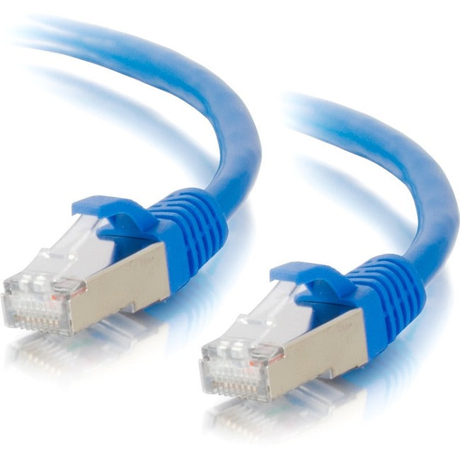 C2G 2ft Cat6a Snagless Shielded (STP) Network Patch Cable - Blue